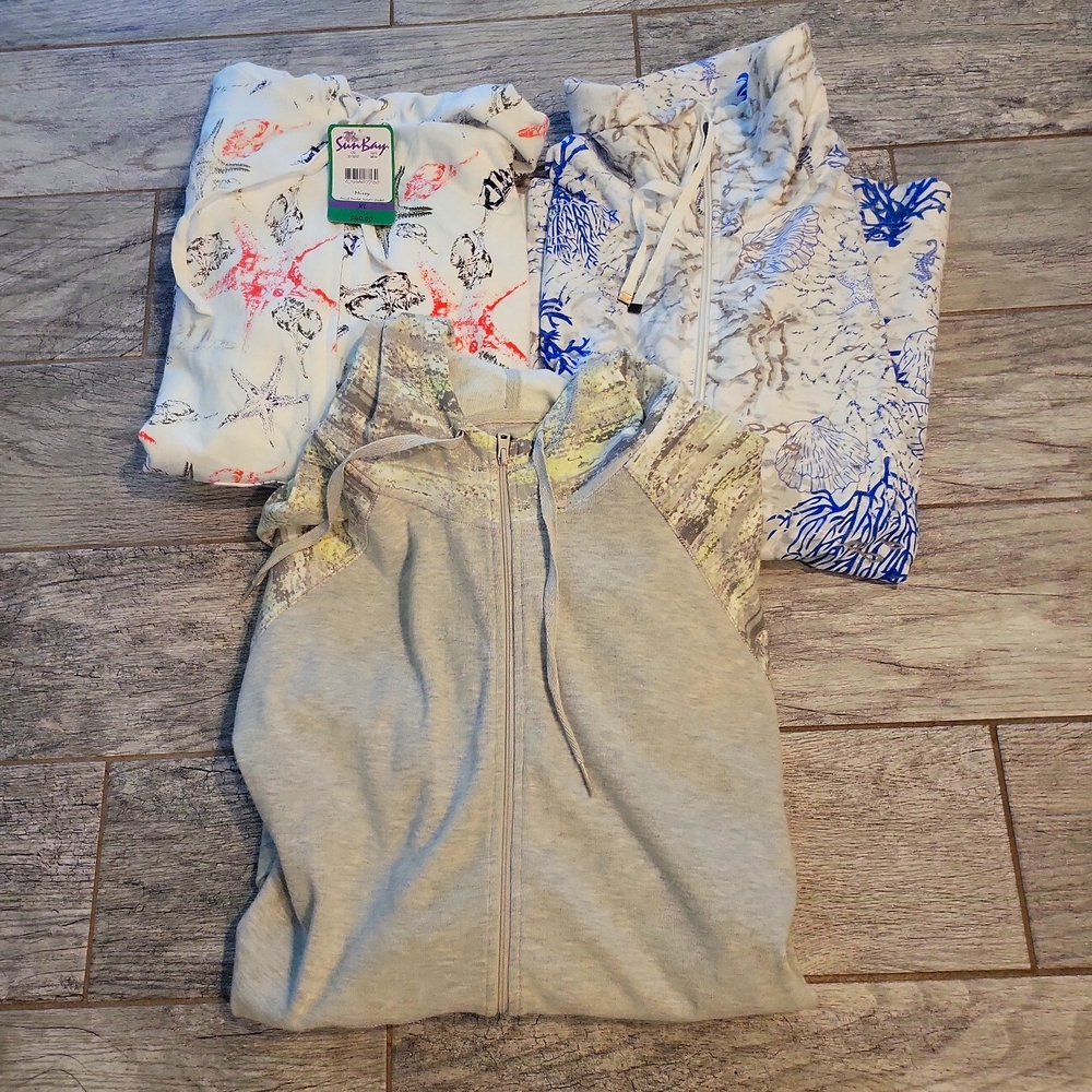 3 XL Sweatshirts Eddie Bauer, Casey Key, Sun Bay